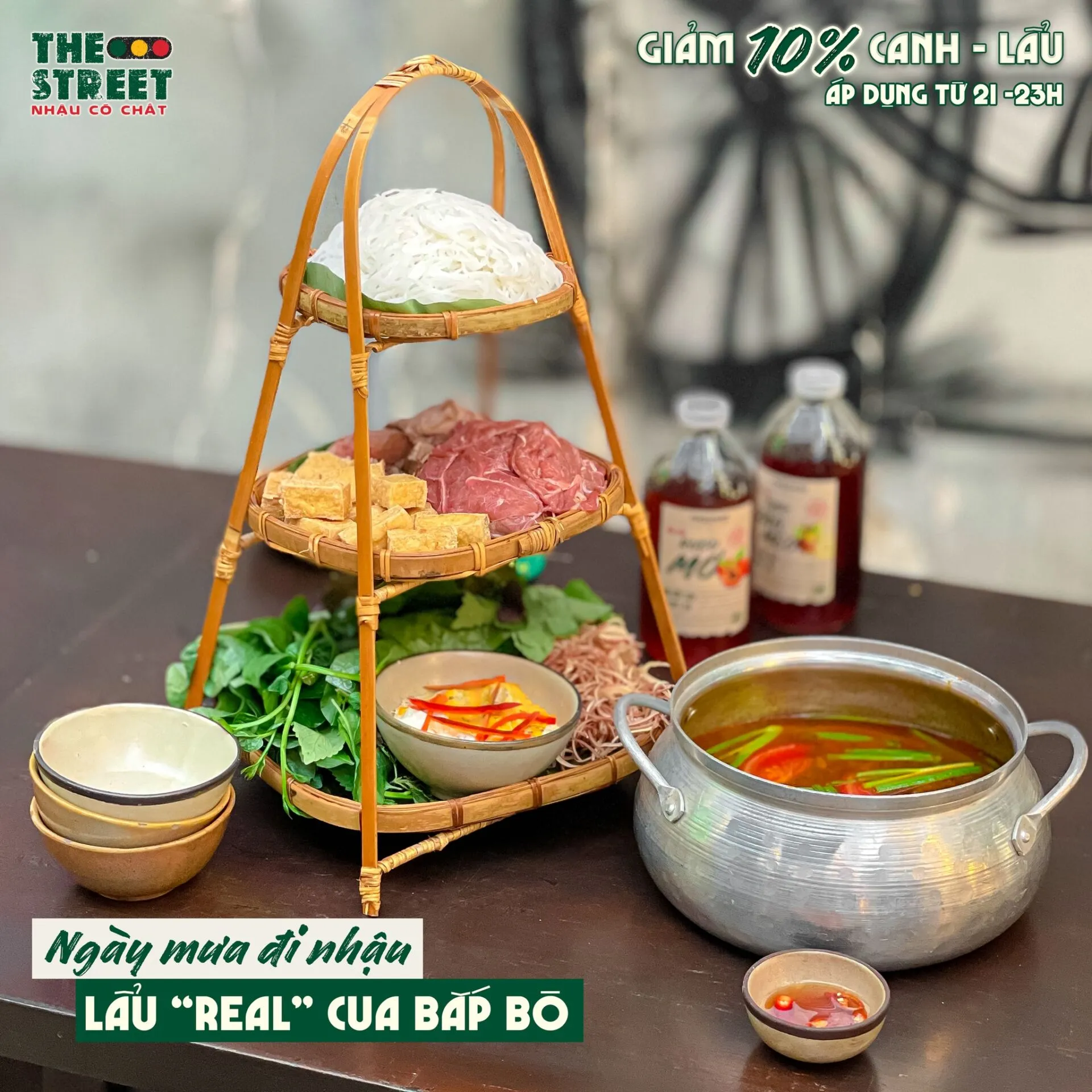 lẩu riêu cua bắp bò