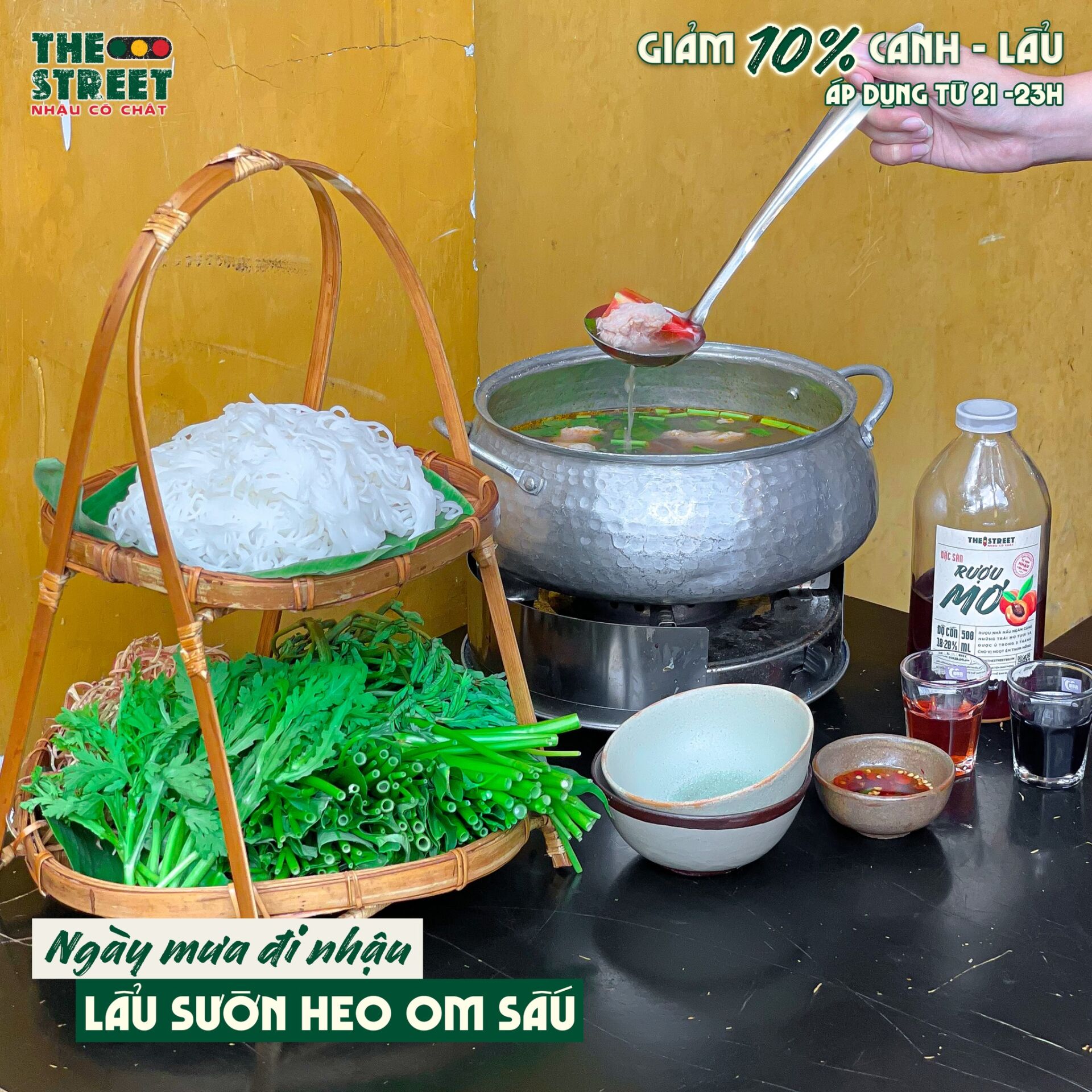 lẩu sườn heo om sấu